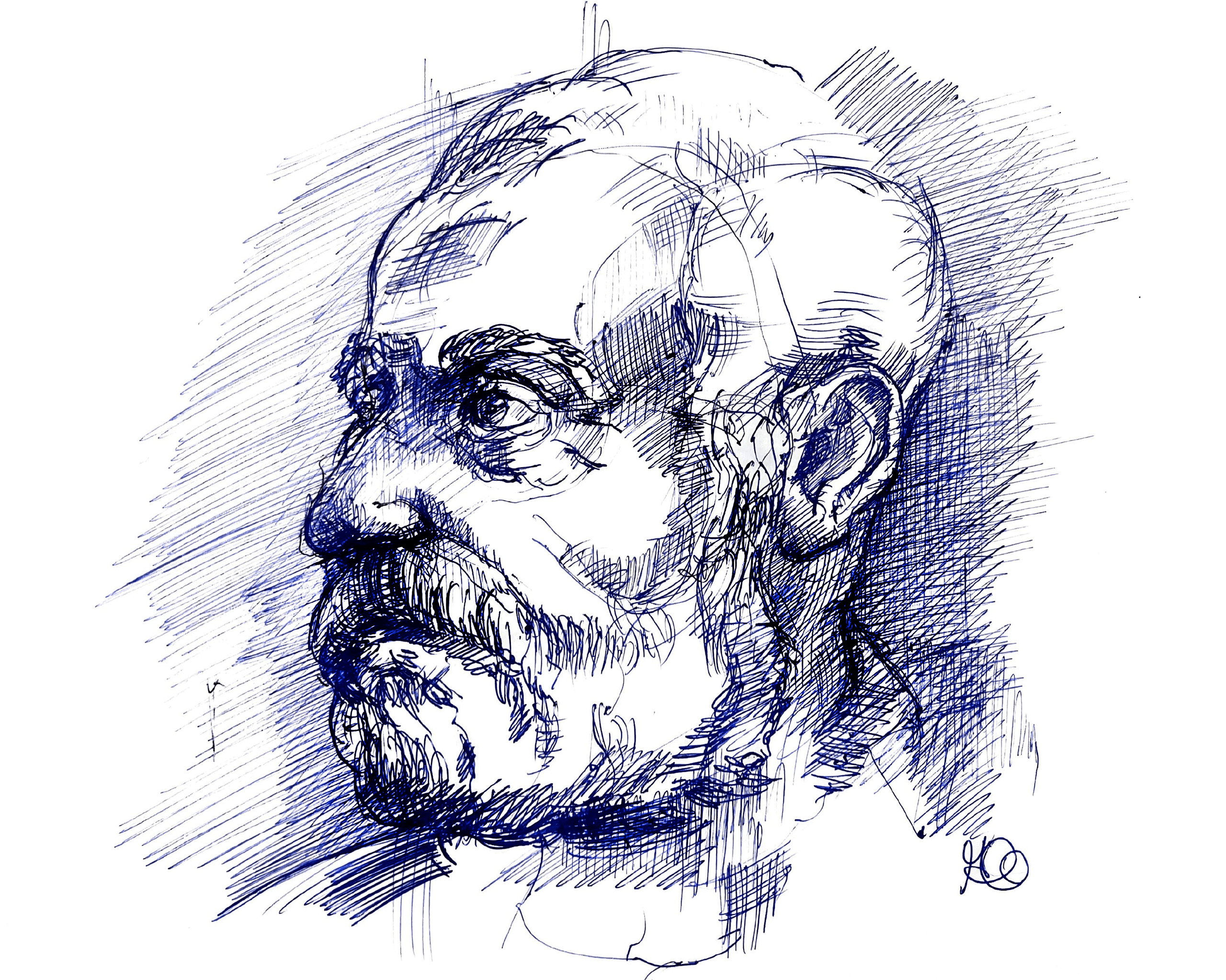 Kopfst&uuml;ck Rodin, eigene Darstellung, 2023