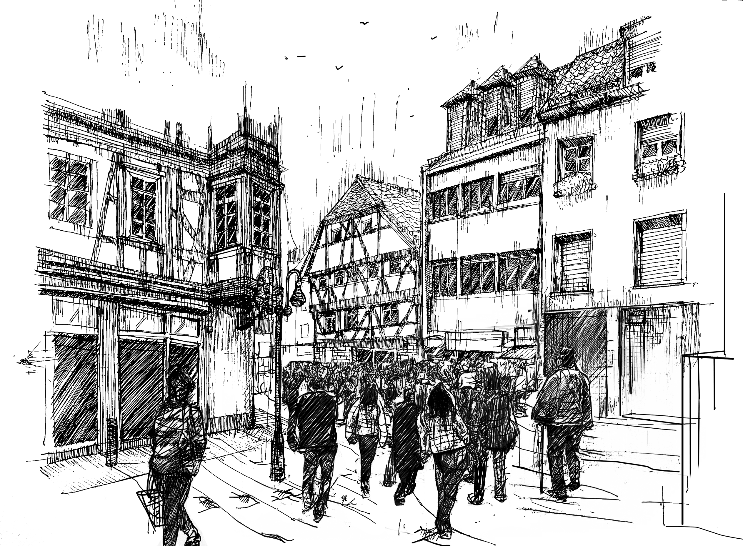 Bensheim Passage in der Altstadt, 2023