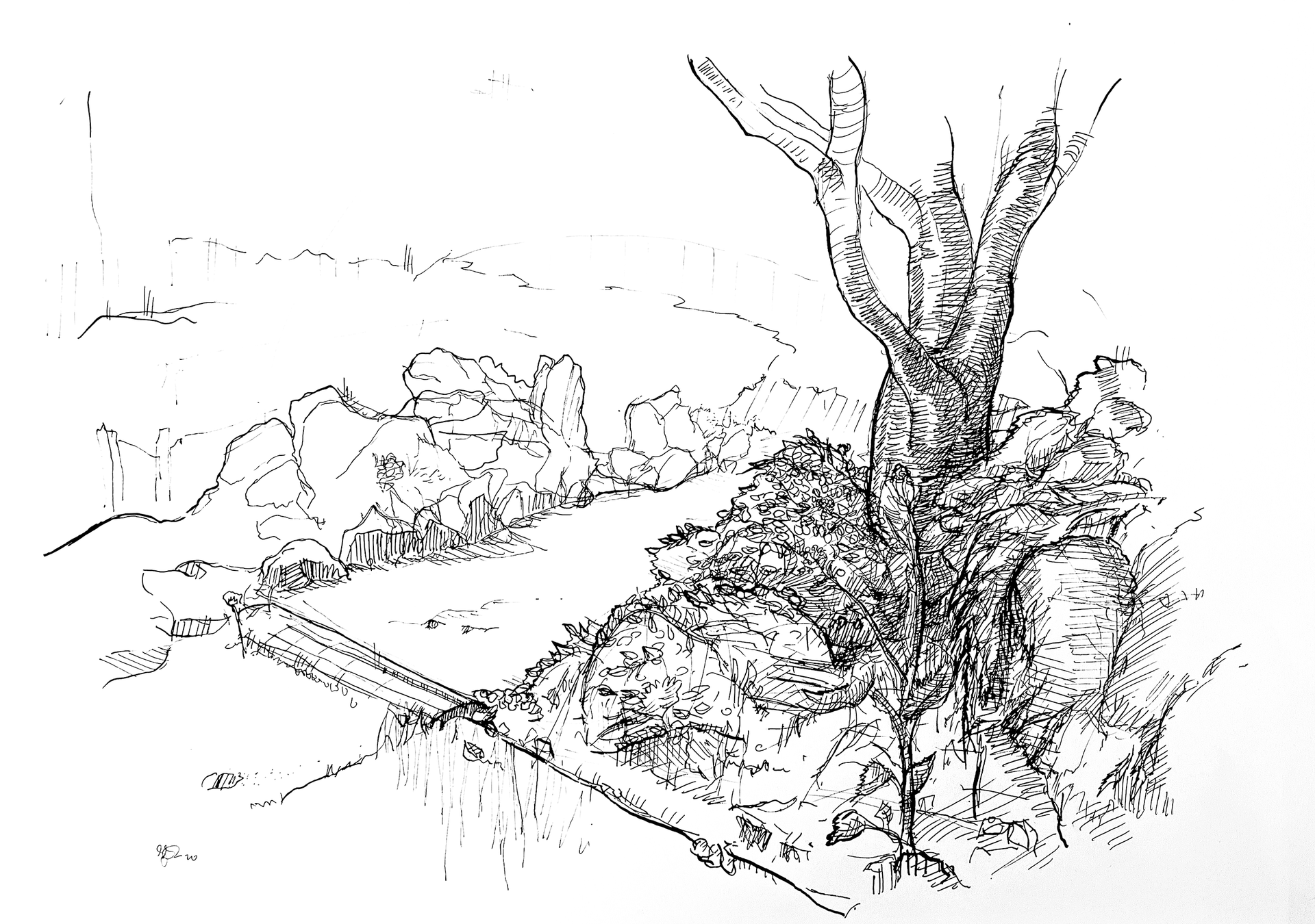 Landschaftspassage, eigene Darstellung, 2022