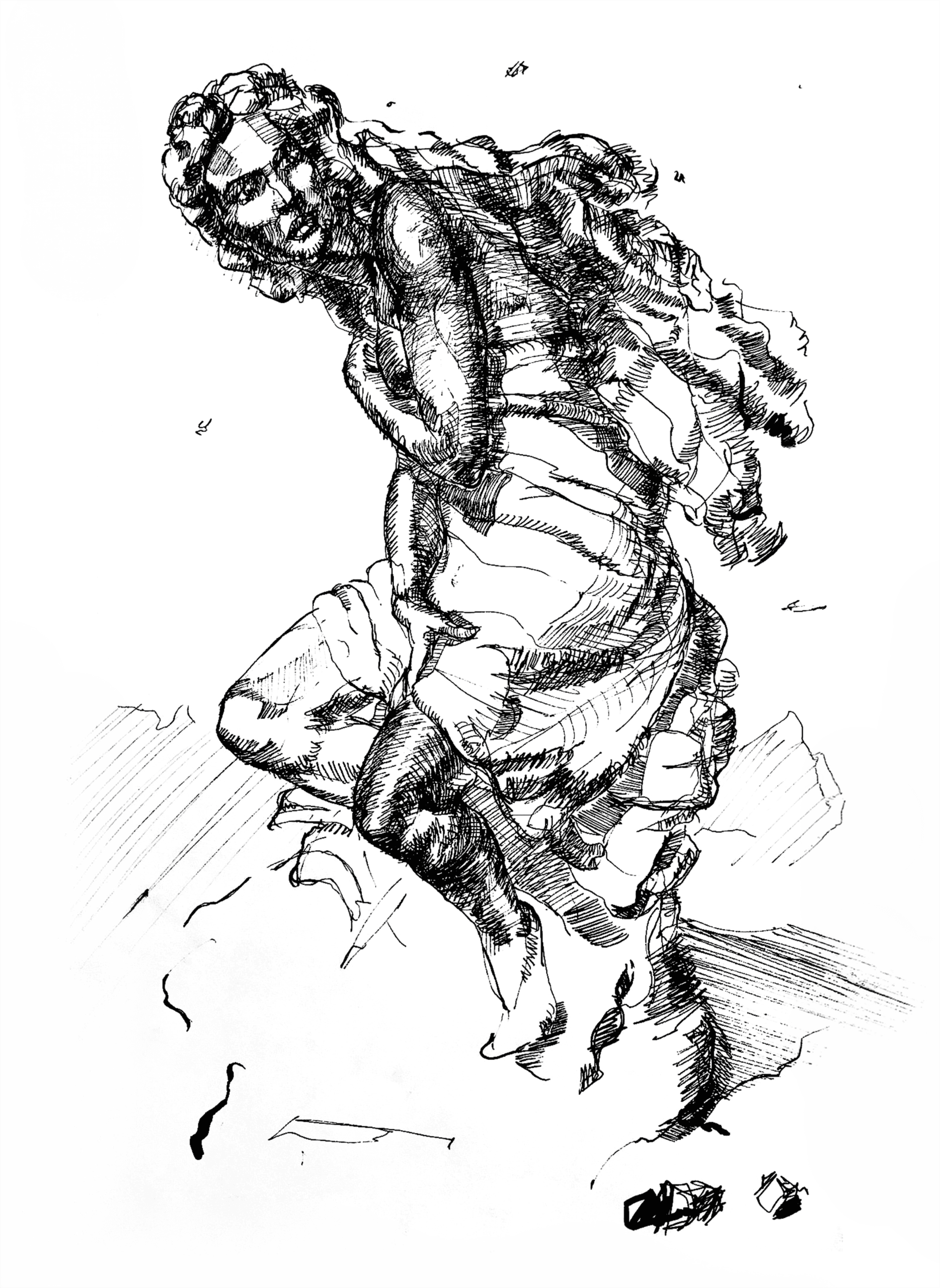 Torsierende Figur, eigene Darstellung, 2016